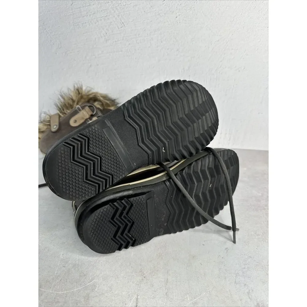 Sorel Joan Of Artic‎ Winter Boots 6 Brown Waterproof Lace Up
